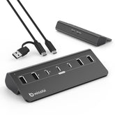 Xiaobi 10Gbps USB 3.2 Gen 2 Hub 3-Port Aluminum Type-C 4-port Type-A Data Hub for High-Speed SSD & Flash Drives