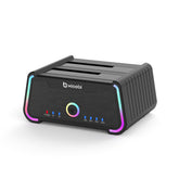 Xiaobi USB 3.0 Dual Bay HDD Docking Station for 2.5/3.5 inch SATA HDD SSD Support 18TB & Offline Clone