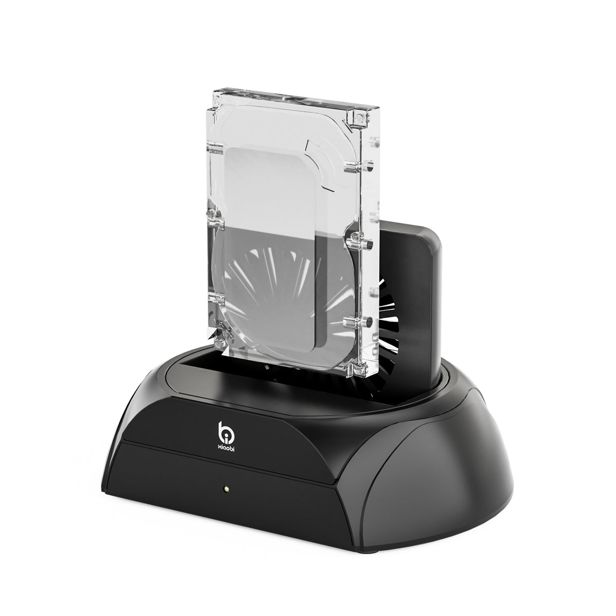 Xiaobi Hard Drive Docking Station Compatible with NVMe/SATA 2.5 3.5 inch HDD SSD with Cooling Fan
